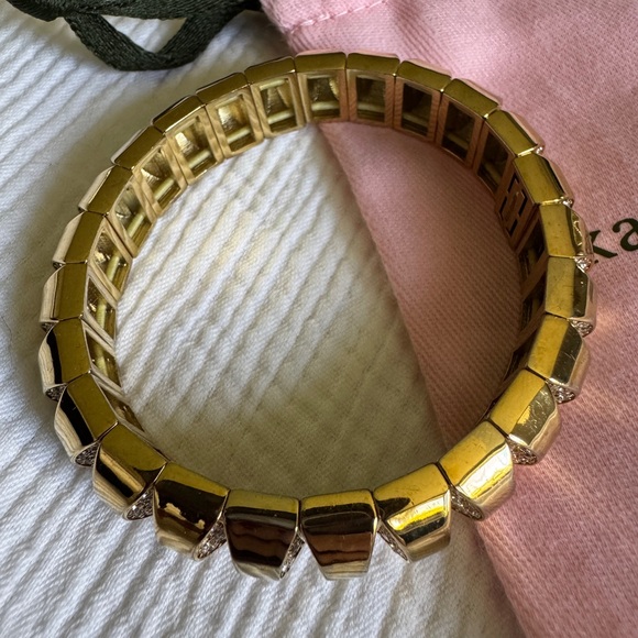 Kate Spade Sliced Scallops Pave Stretch Bracelet - Picture 3 of 6